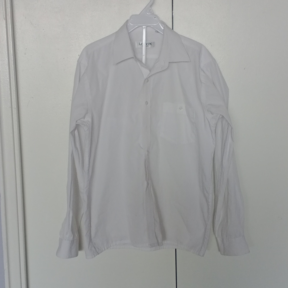 Lanvin White Button Down Kids Shirt